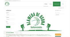 Desktop Screenshot of alamedabaloncesto.com