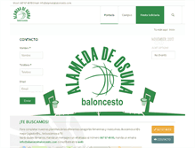 Tablet Screenshot of alamedabaloncesto.com